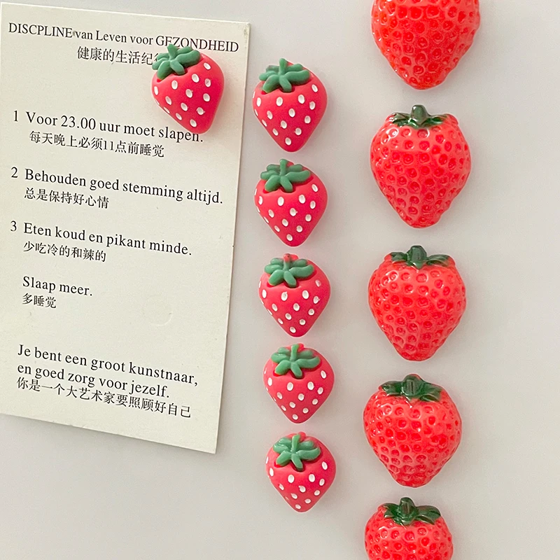 10PCS Original Cute Red Strawberry Fridge Magnets For Blackboard Simulated Fruit Small Refrigerator Magnets Home Decoration
10PCS Original Cute Red Strawberry Fridge Magnets For Blackboard Simulated Fruit Small Refrigerator Magnets Home Decoration