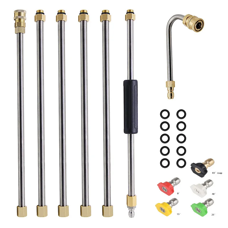 High pressure washer water gun head extension rod extension rod set air conditioning cleaning rod 4000psi with angle nozzle
High pressure washer water gun head extension rod extension rod set air conditioning cleaning rod 4000psi with angle nozzle