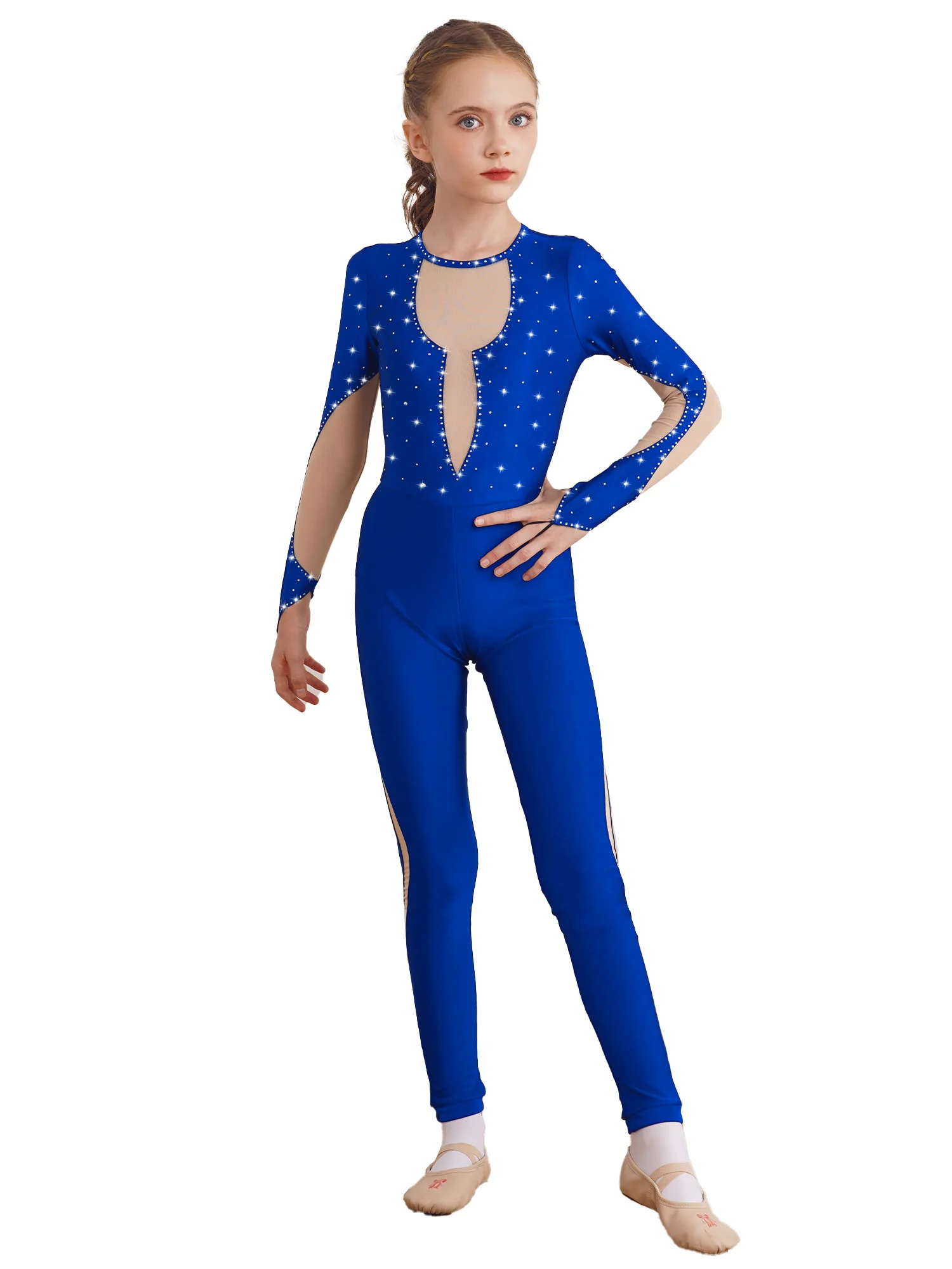 Long Sleeve Girls Glitter Rhinestone Gymnastics Leotard Jersey Ballet Dance Acrobatic Gym Suit Dancewear Competition Costumes
Long Sleeve Girls Glitter Rhinestone Gymnastics Leotard Jersey Ballet Dance Acrobatic Gym Suit Dancewear Competition Costumes