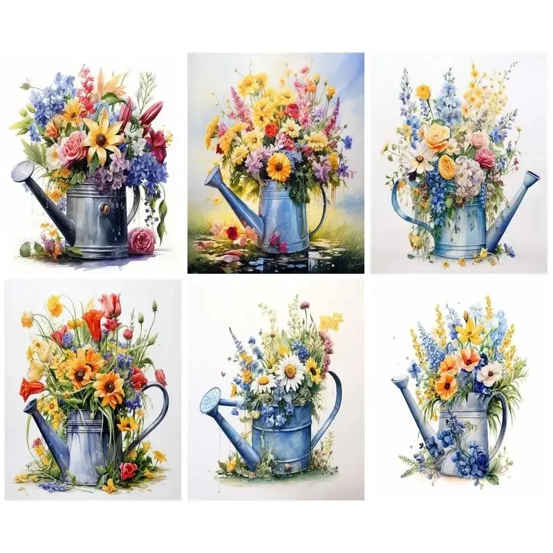 Oil Painting Bucket Flower Drawing on Canvas HandPainted Art Gift Coloring By Number Kits Home Wall Decoration
Oil Painting Bucket Flower Drawing on Canvas HandPainted Art Gift Coloring By Number Kits Home Wall Decoration