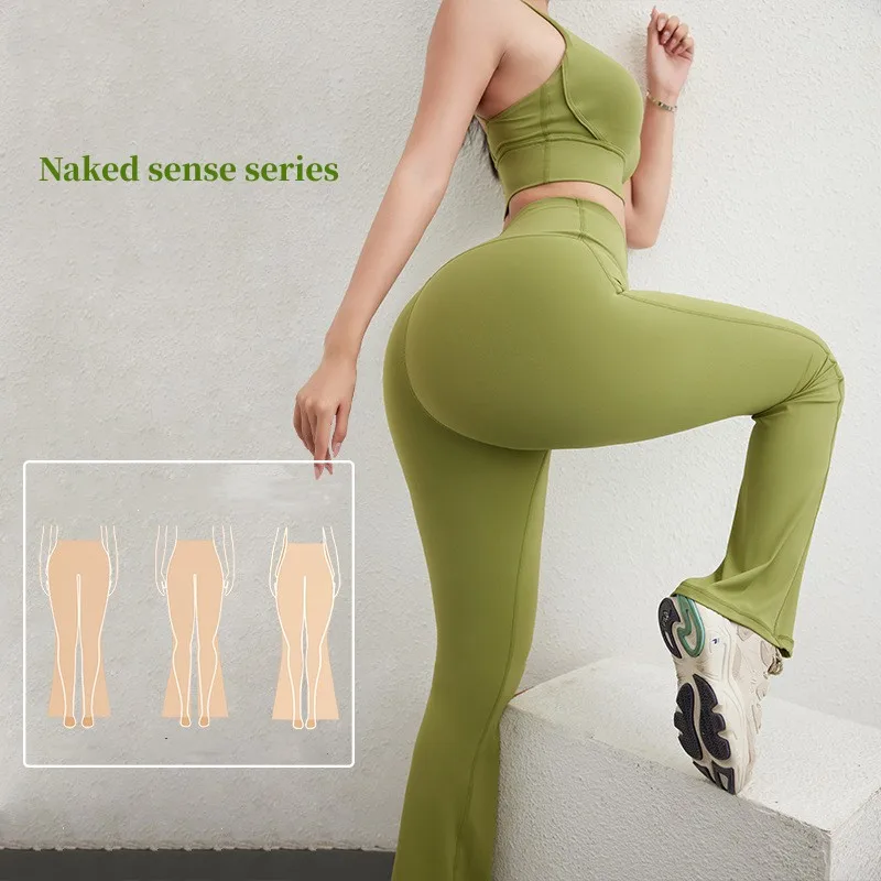Yoga Pants Naked Flared Pants Hip High Waist Pocket Sports Fitness Pants Sports Fitness Pants Leggings Outer Wear
Yoga Pants Naked Flared Pants Hip High Waist Pocket Sports Fitness Pants Sports Fitness Pants Leggings Outer Wear