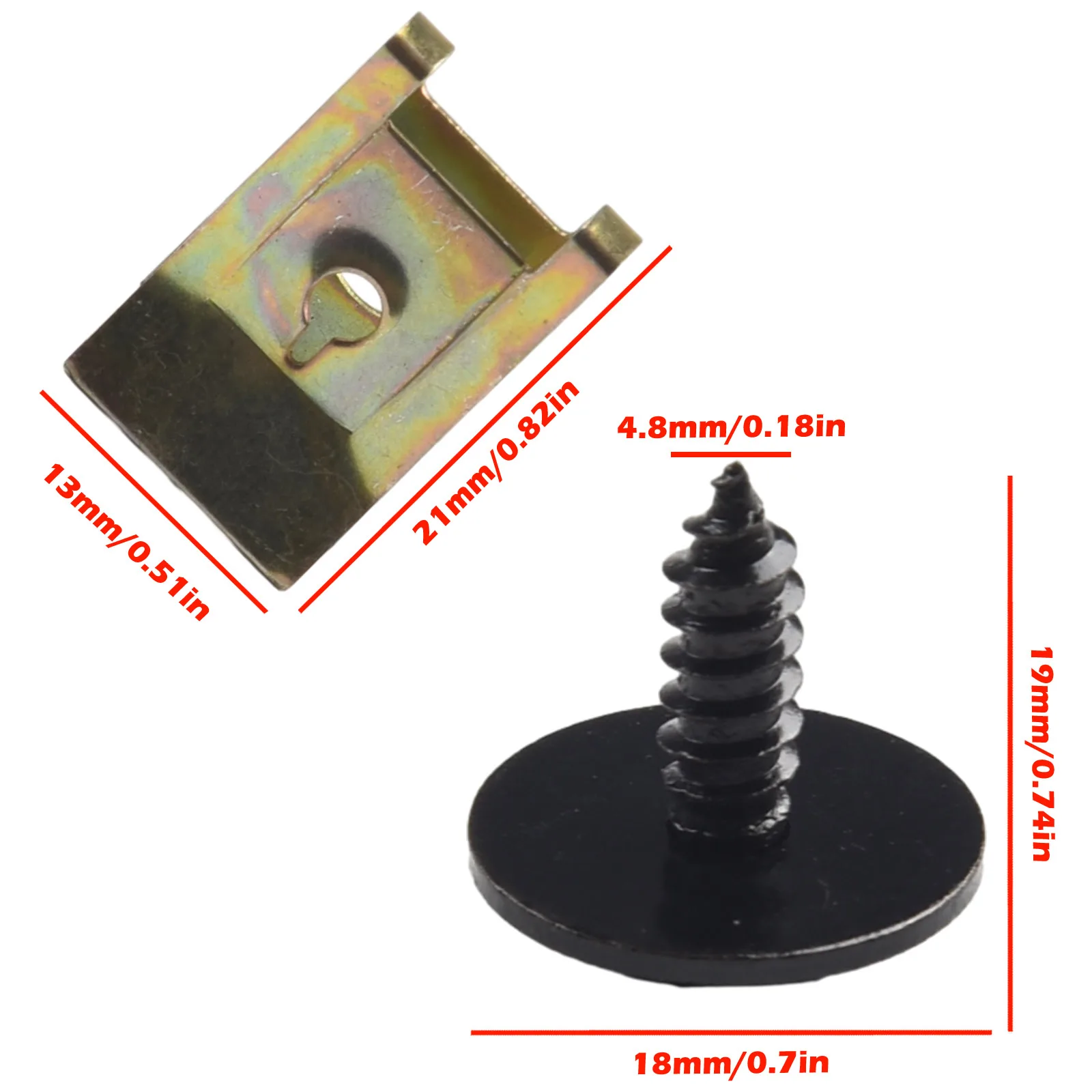 Fastener Screw Exterior 20pcs Accessories Truck Bolt U Nut Car Undertray Splash Guard Durable Fixing Hex Head Parts
Fastener Screw Exterior 20pcs Accessories Truck Bolt U Nut Car Undertray Splash Guard Durable Fixing Hex Head Parts