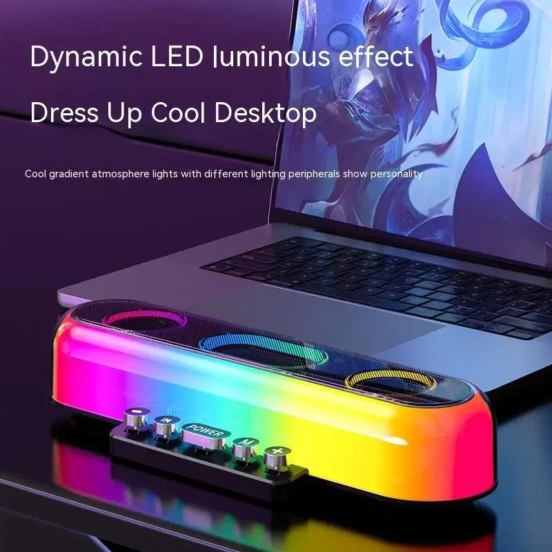 Bluetooth E10 LED Speaker Heavy Bass Piano Key Breathing Light 360 Stereo Double Speaker Subwoofer Desktop Audio with Microphone
Bluetooth E10 LED Speaker Heavy Bass Piano Key Breathing Light 360 Stereo Double Speaker Subwoofer Desktop Audio with Microphone