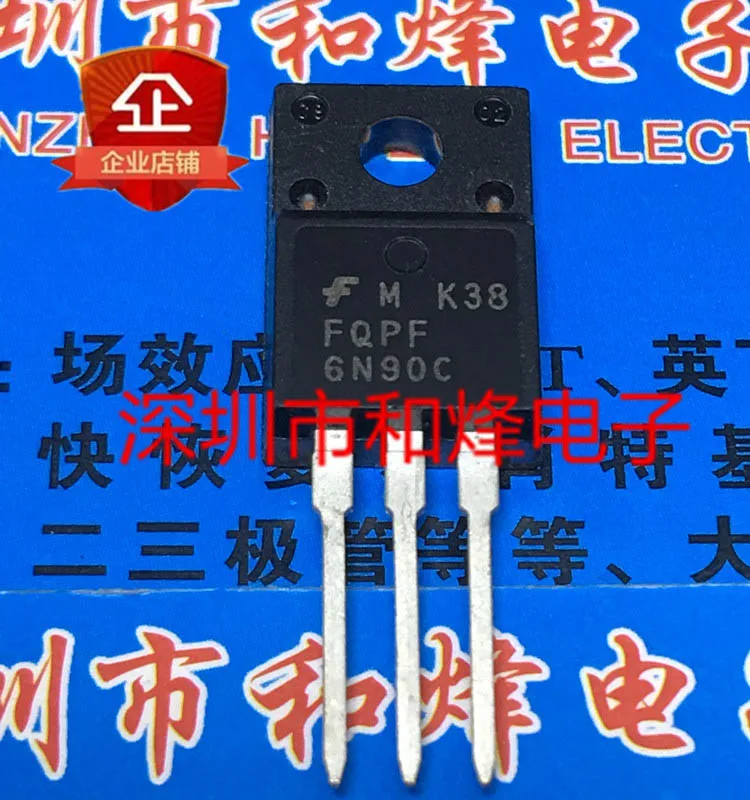 

(5PCS/LOT) FQPF6N90C TO-220F 900V 6A MOS IGBT New Original Stock Power chip