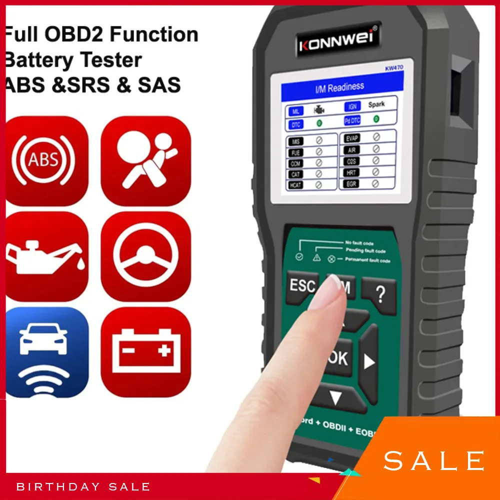 Universal OBD Scanner Auto Check Engine Light Fault Error Code Reader With Digital Screen For Read Car Information KW470
Universal OBD Scanner Auto Check Engine Light Fault Error Code Reader With Digital Screen For Read Car Information KW470