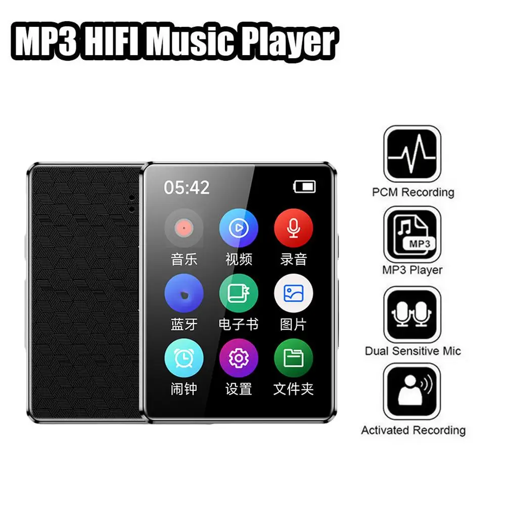

Портативный мини MP3-плеер Bluetooth спортивный Hi-Fi музыкальный плеер Mp4 видеоплеер со встроенным микрофоном динамик для студентов Walkman G1F8