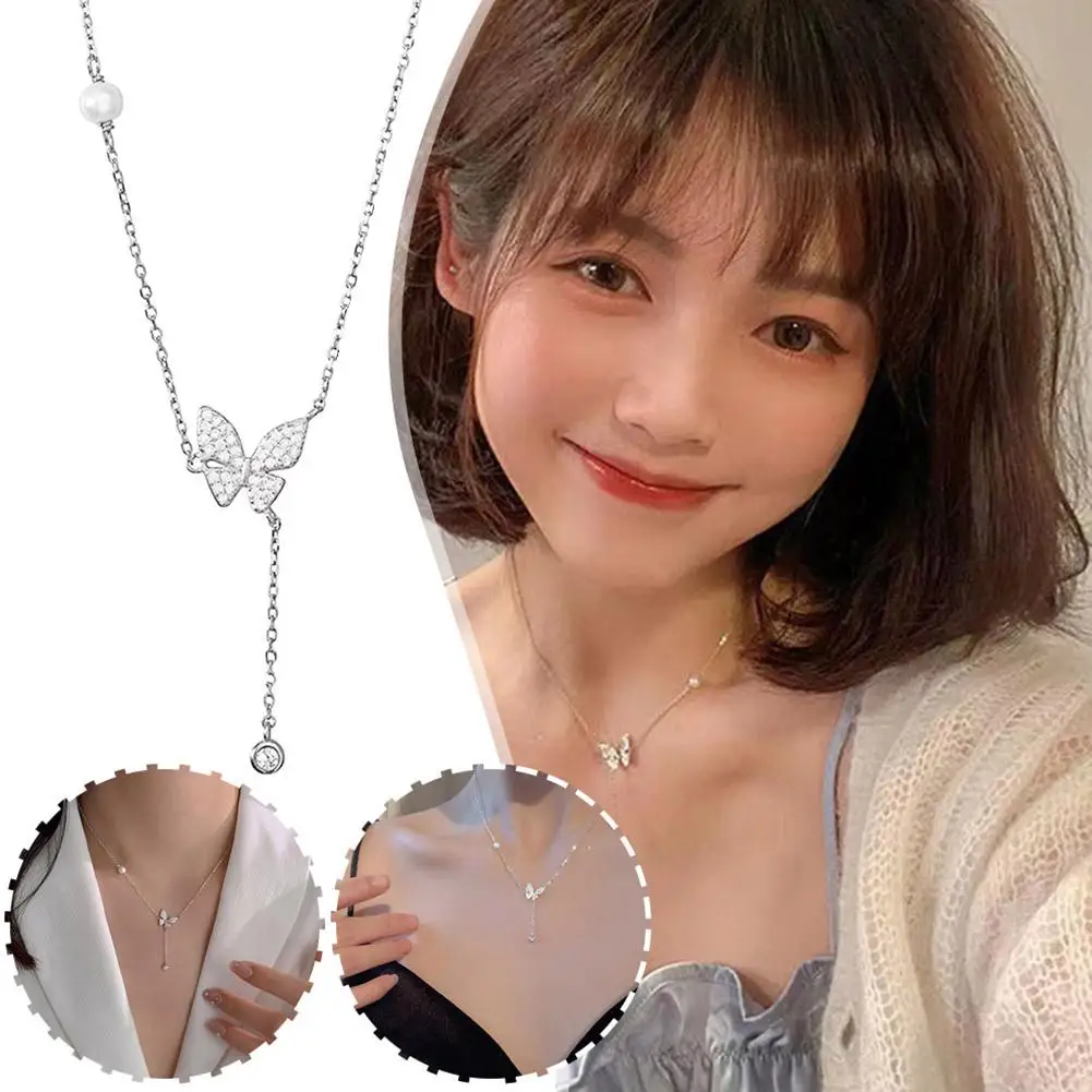New Butterfly Pendant Necklace Fashion Women Simple Summer Light Luxury Necklace Temperament N3I0
New Butterfly Pendant Necklace Fashion Women Simple Summer Light Luxury Necklace Temperament N3I0
