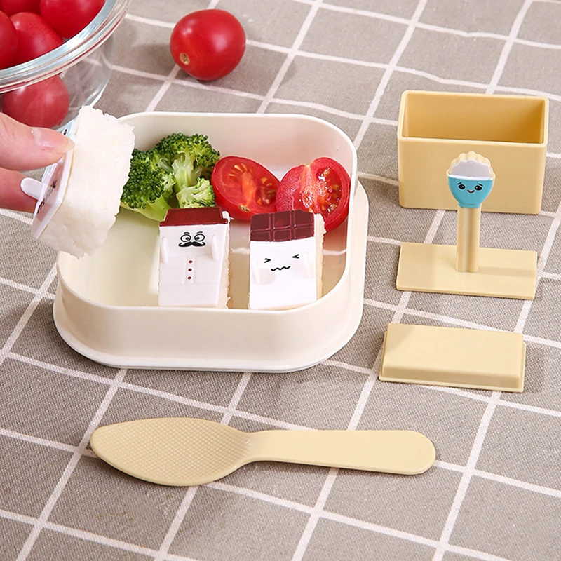 1Set Cute Small Cube Sushi Rice Ball Mold With Spoon Non Stick Sushi Maker Mold DIY Sushi Rice Ball Maker Kitchen Press Mold
1Set Cute Small Cube Sushi Rice Ball Mold With Spoon Non Stick Sushi Maker Mold DIY Sushi Rice Ball Maker Kitchen Press Mold