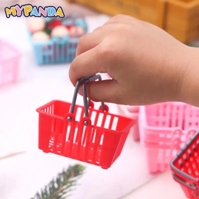 

5 шт. миниатюрный кукольный домик для супермаркета корзина для покупок искусственная еда кухонный Декор игрушечные аксессуары