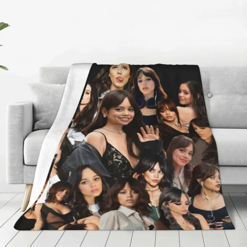 Jenna Ortega Blankets Wednesday Addams Actress Camping Flannel Throw Blanket Soft Durable Couch Chair Custom Bedspread Gift
Jenna Ortega Blankets Wednesday Addams Actress Camping Flannel Throw Blanket Soft Durable Couch Chair Custom Bedspread Gift
