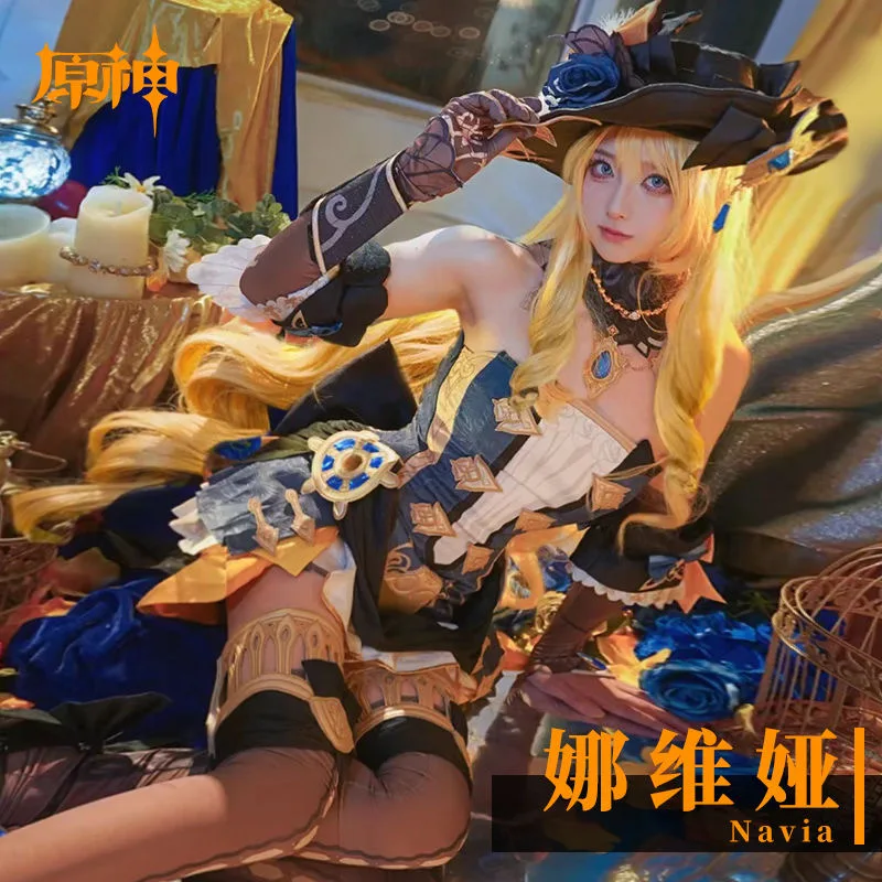 Original God costuMe Navia Navia Costume Fontaine Cosplay Girl Game Halloween Cartoon Costume Full Set
Original God costuMe Navia Navia Costume Fontaine Cosplay Girl Game Halloween Cartoon Costume Full Set