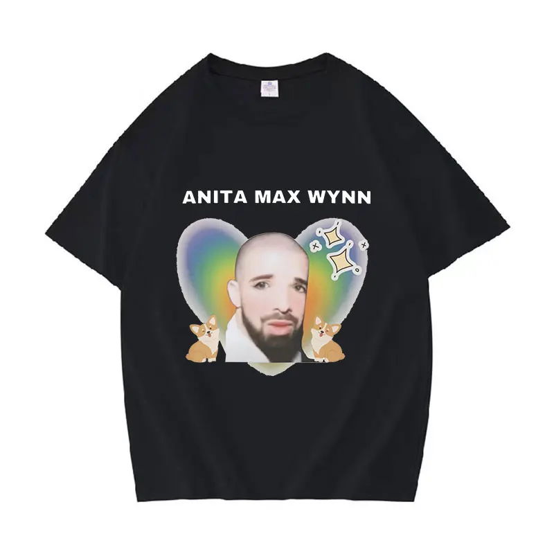 

Rapper Drake Funny Graphic T Shirts Anita Max Wynn Print Short Sleeve T-shirt Men Women Hip Hop Oversized Cotton Tees Streetwear
