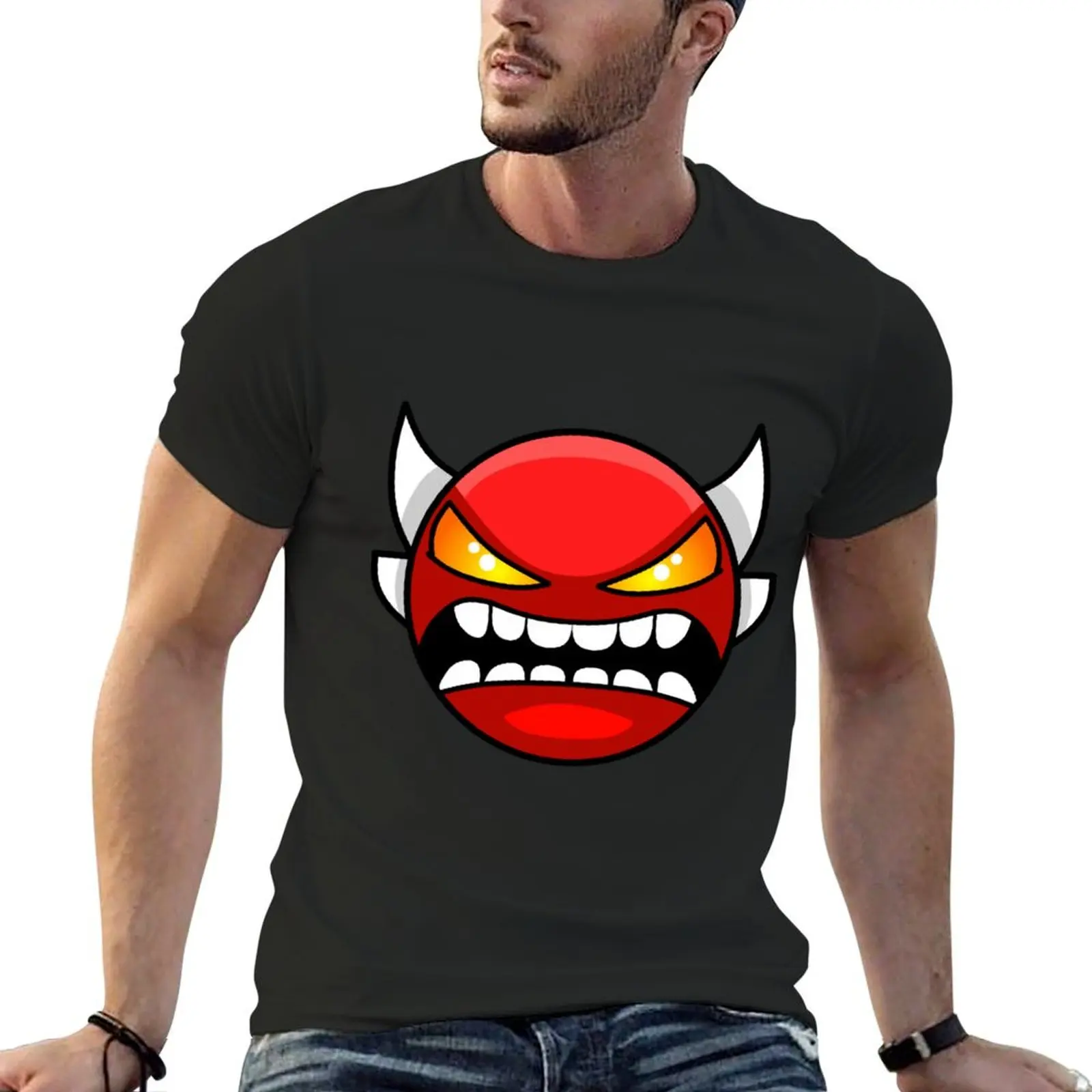 Geometry dash Insane demon T-Shirt vintage kawaii clothes cute tops T-shirts for men cotton
Geometry dash Insane demon T-Shirt vintage kawaii clothes cute tops T-shirts for men cotton