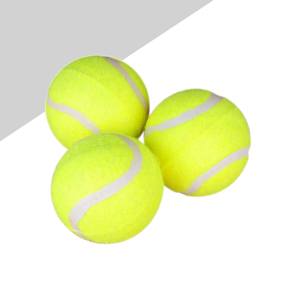 

3pcs High Elasticity Tennis Balls Practice Tennis Balls Heavy Duty Tennis Balls