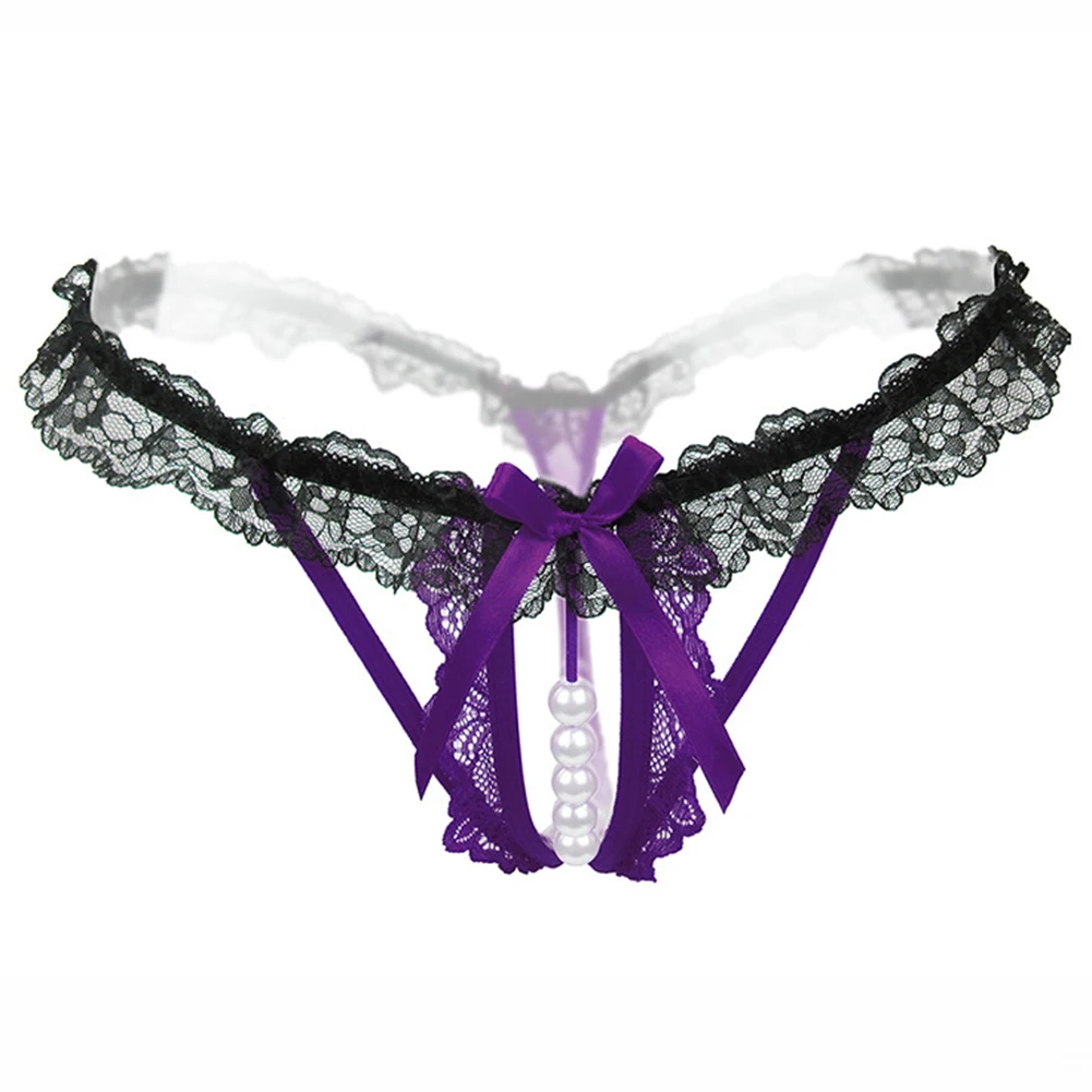 G-string Women Lace Sexy Underwear Open Crotch Pearly Thong Panties Briefs Hot Lady Adult Female Crotchless Outfit Lingerine
G-string Women Lace Sexy Underwear Open Crotch Pearly Thong Panties Briefs Hot Lady Adult Female Crotchless Outfit Lingerine