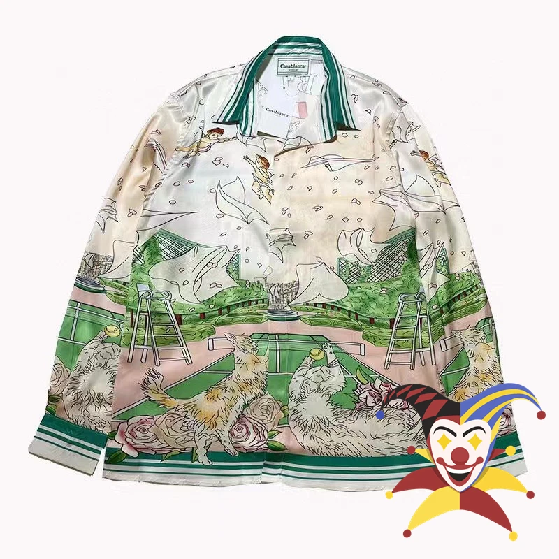CASABLANCA Silk Shirt Men Women Garden Tennis Club Print CASABLANCA Tees
CASABLANCA Silk Shirt Men Women Garden Tennis Club Print CASABLANCA Tees