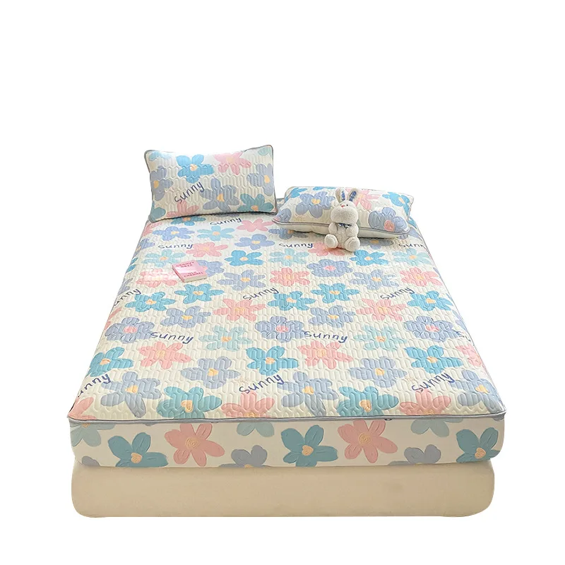 Summer Ice Silk Latex Fitted Sheet, Bed Cover, Mattress Protector, Washable Bed Cover
Summer Ice Silk Latex Fitted Sheet, Bed Cover, Mattress Protector, Washable Bed Cover