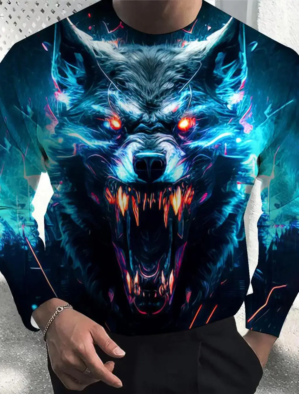 Fashion Men T shirt 3d Print Animal Wolf Men Long sleeve T shirt Autumn Casual Sportswear Loose Comfortable Men Clothing Top
Fashion Men T shirt 3d Print Animal Wolf Men Long sleeve T shirt Autumn Casual Sportswear Loose Comfortable Men Clothing Top