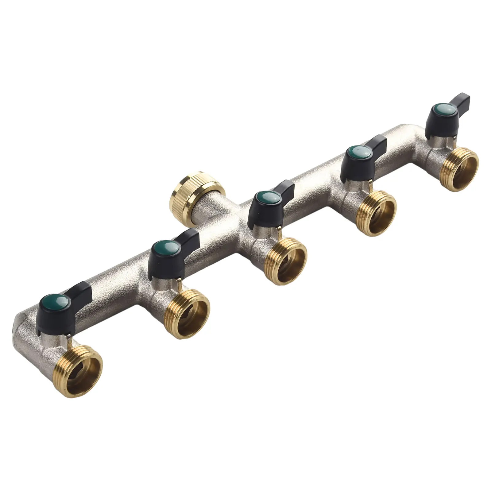 Water Distributor 5-way Distributor None 0 - 10 Bar 0 - 90°C 3/4 Inch 5 Garden Hose Distributor Water Distributor
Water Distributor 5-way Distributor None 0 - 10 Bar 0 - 90°C 3/4 Inch 5 Garden Hose Distributor Water Distributor