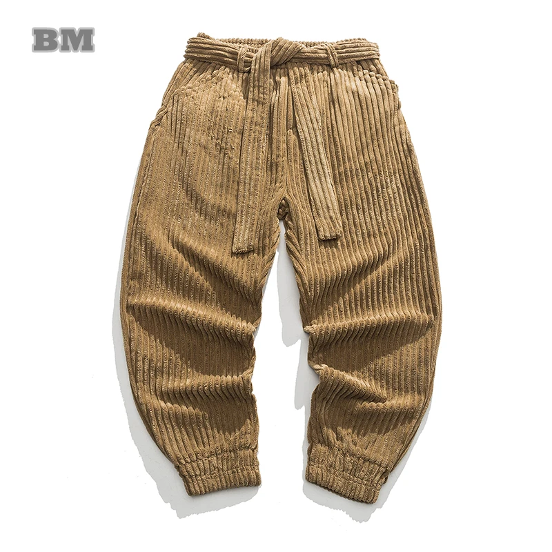 Chinese Style Loose Vintage Corduroy Harlan Pants Men Clothing Japanese Harajuku Plus Size Casual Jogging Pants Khaki Trousers
Chinese Style Loose Vintage Corduroy Harlan Pants Men Clothing Japanese Harajuku Plus Size Casual Jogging Pants Khaki Trousers