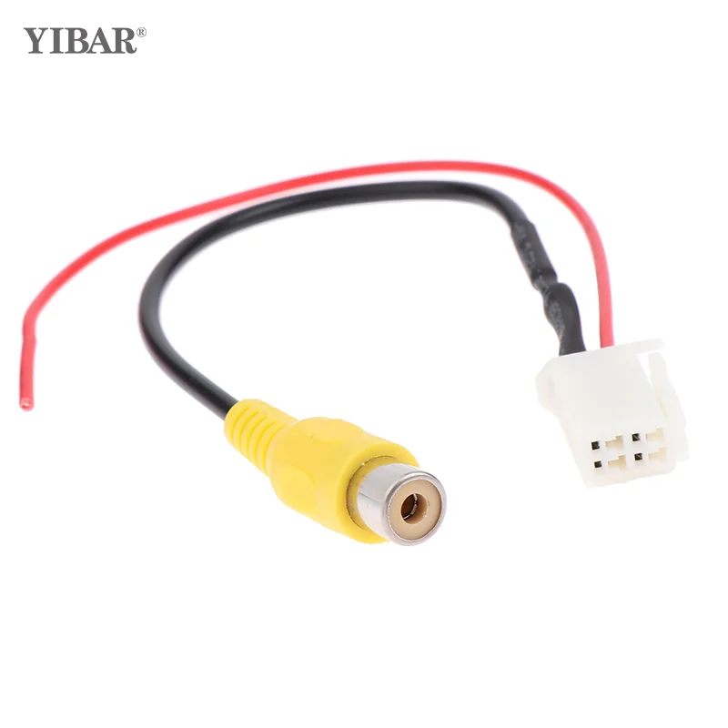 

Innovative And Practical 4 Pin For Car Male Connector Radio Cable Adapter Back Up Reverse Camera Input Plug