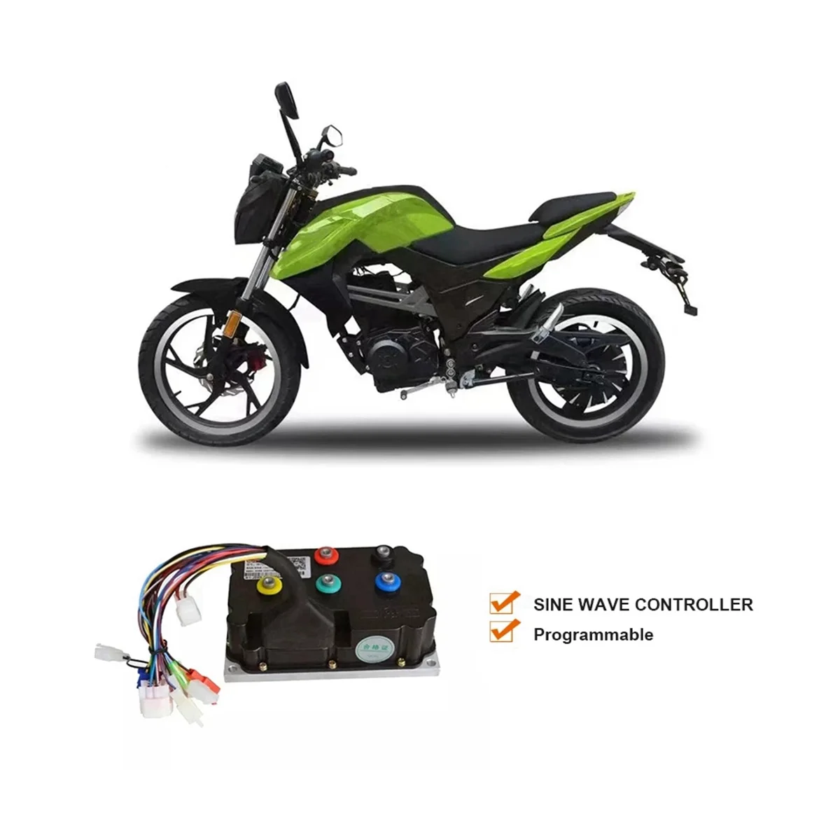 ND84530 84V 250A High Power Programmable Electric Motorcycle Controller for 6000W-8000W BLDC QS
ND84530 84V 250A High Power Programmable Electric Motorcycle Controller for 6000W-8000W BLDC QS