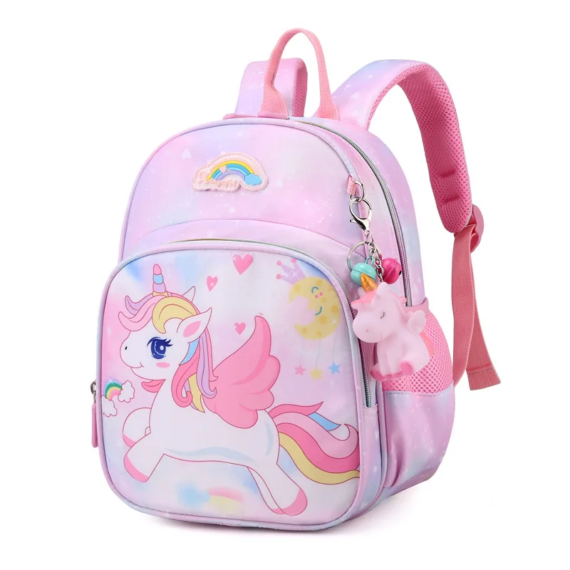 Unicorn Pink Rainbow Schoolbag For Girls Unicorn Pink Rainbow Schoolbag For Girls