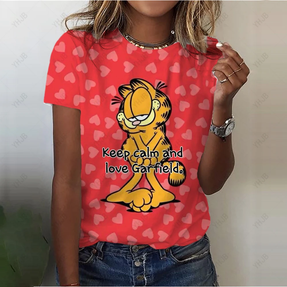 Детская футболка Garfield с изображением кота из аниме, милая женская футболка с 3D-принтом, одежда, летняя детская одежда
Детская футболка Garfield с изображением кота из аниме, милая женская футболка с 3D-принтом, одежда, летняя детская одежда