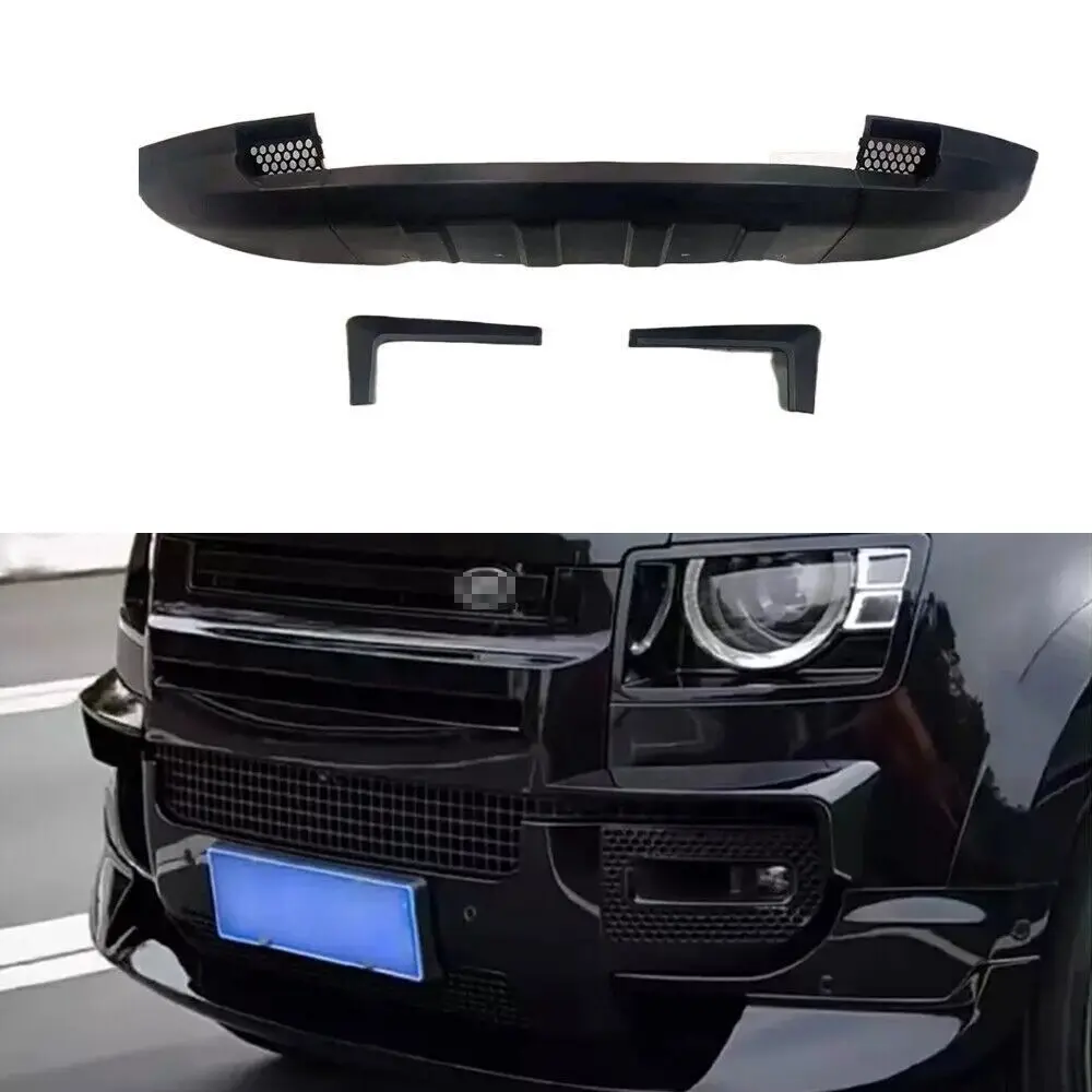 Car Bumper Front Splitter With Blades Lip Bumper for Land Rover Defender 90/110 2020-23
Car Bumper Front Splitter With Blades Lip Bumper for Land Rover Defender 90/110 2020-23