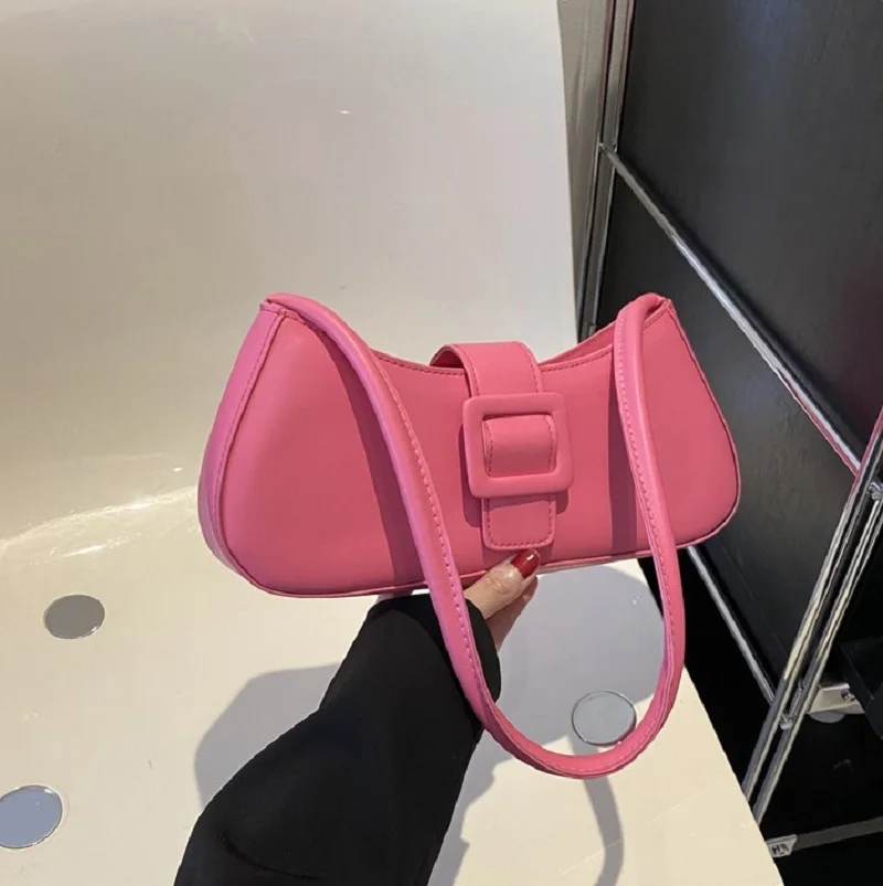 Simple Solid Color Underarm Bags PU Leather Casual Handbags Fashion Women Shoulder Bag
Simple Solid Color Underarm Bags PU Leather Casual Handbags Fashion Women Shoulder Bag