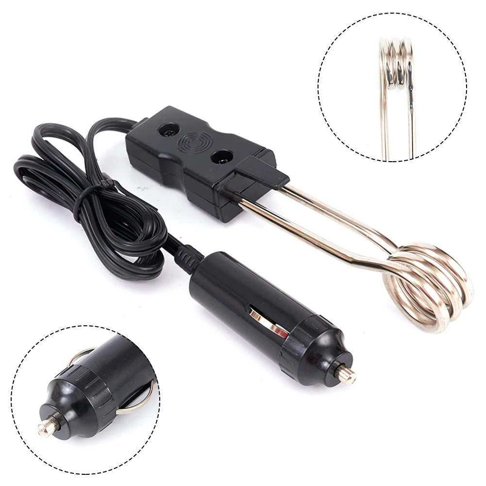 High Quality Practical Car Immersion Heater Black Element Kettle Universal Accessories Water For Outdoor Activities
High Quality Practical Car Immersion Heater Black Element Kettle Universal Accessories Water For Outdoor Activities