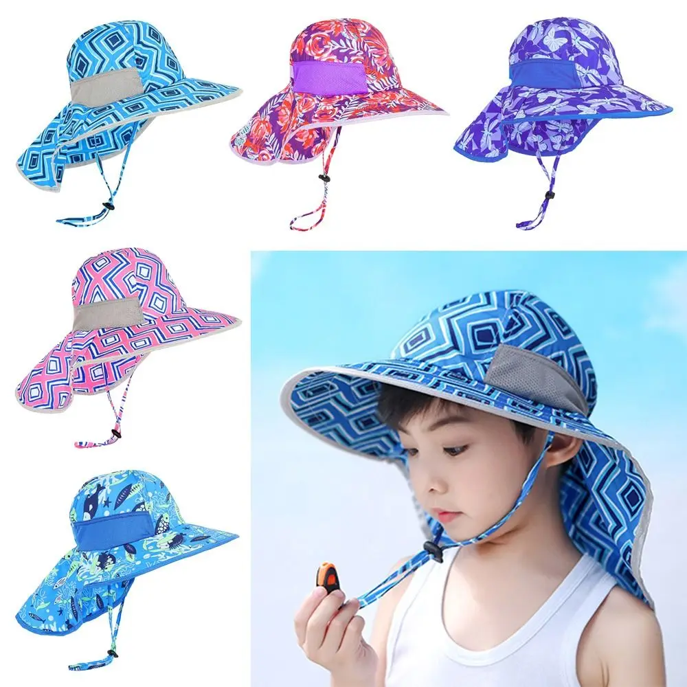 Sunscreen Adjustable Boy Girl Sun Hat UV Protection Wide Brim Cap Children Bucket Hats
Sunscreen Adjustable Boy Girl Sun Hat UV Protection Wide Brim Cap Children Bucket Hats