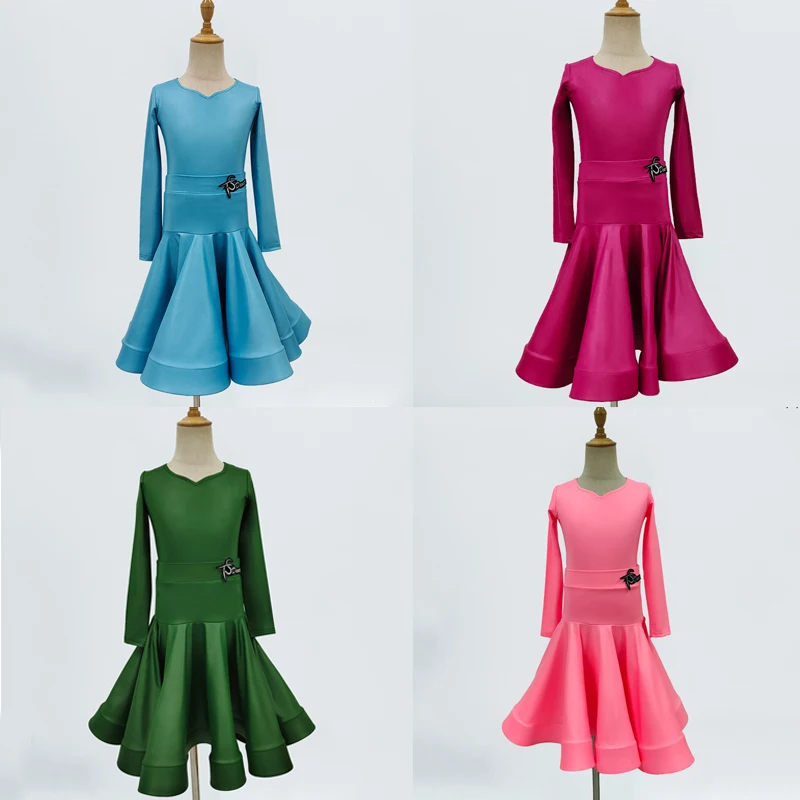 3 Colors Children'S Ballroom Dance Competition Dress Girls Latin Dance Dress Kids Perofrmance Stage Practice Clothes SL8354
3 Colors Children'S Ballroom Dance Competition Dress Girls Latin Dance Dress Kids Perofrmance Stage Practice Clothes SL8354
