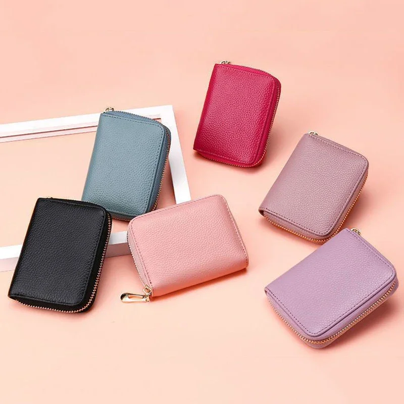 

New 20 Slot Cards Holders PU Business Bank Credit Bus ID Card Holder Cover Coin Pouch Anti Demagnetization Wallets Bag Organizer