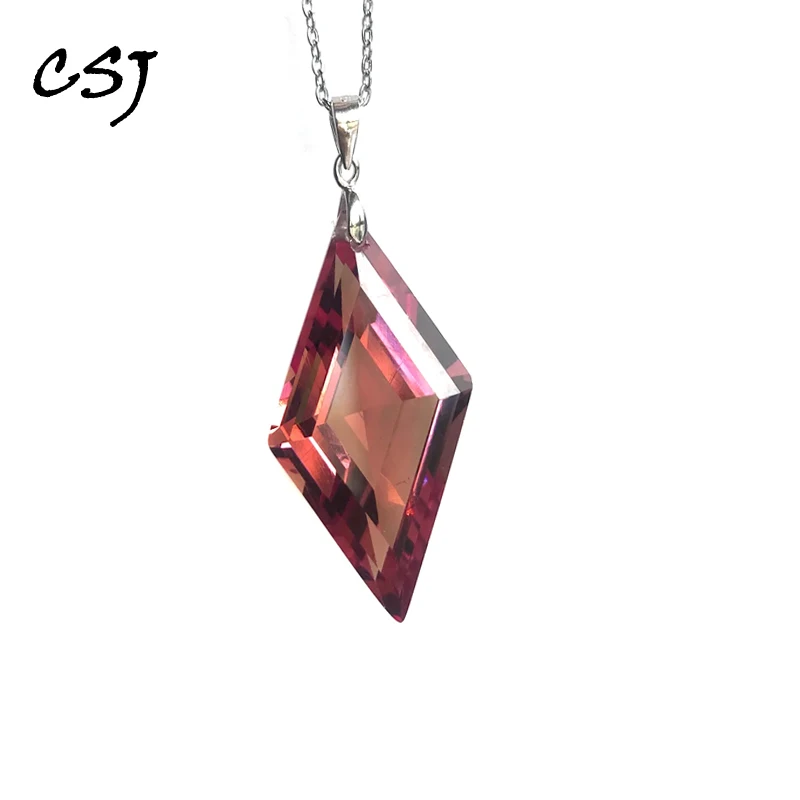 CSJ Elegant Zultanite Pendant Sterling 925 Silver 20*30mm Created Sultanite Necklace Fine Jewelry Women Wedding Party Gift
CSJ Elegant Zultanite Pendant Sterling 925 Silver 20*30mm Created Sultanite Necklace Fine Jewelry Women Wedding Party Gift