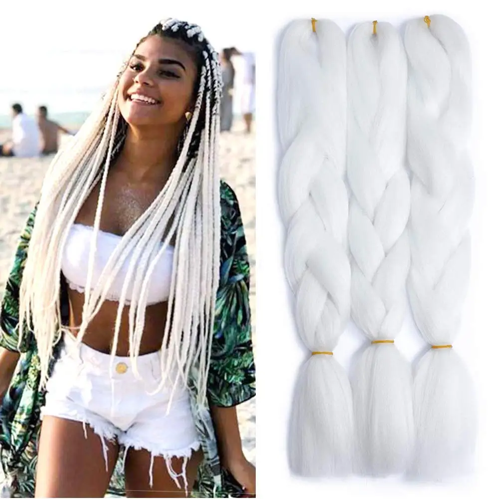 5Pcs Synthetic Jumbo Braid Ombre Jumbo Braiding Hair Extension For Women DIY Hair Braids White Purple Pink Yellow Gray VIVIEIEI
5Pcs Synthetic Jumbo Braid Ombre Jumbo Braiding Hair Extension For Women DIY Hair Braids White Purple Pink Yellow Gray VIVIEIEI