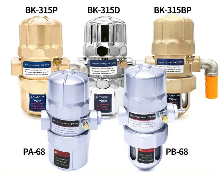 

BECKDG Auto drain trap BK-315P BK-315D BK-315BP BL-30BF PA-68 PB-68 Water Drain Blowdown valve of air compressor