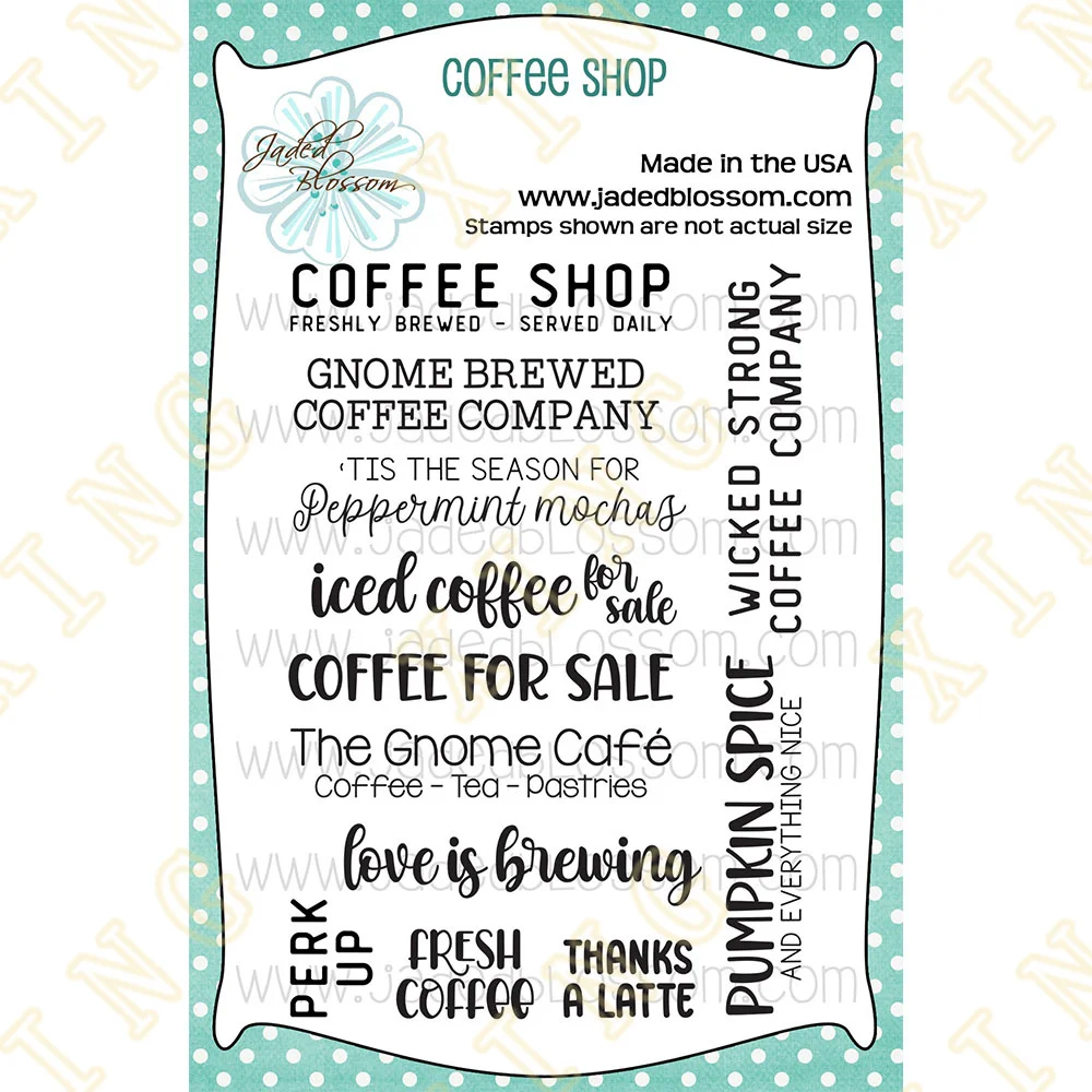 Coffee Shop Metal Cutting Dies Clear Stamps Scrapbook Diary Decoration Embossing Stencil Template DIY Greeting Card Handmade
Coffee Shop Metal Cutting Dies Clear Stamps Scrapbook Diary Decoration Embossing Stencil Template DIY Greeting Card Handmade