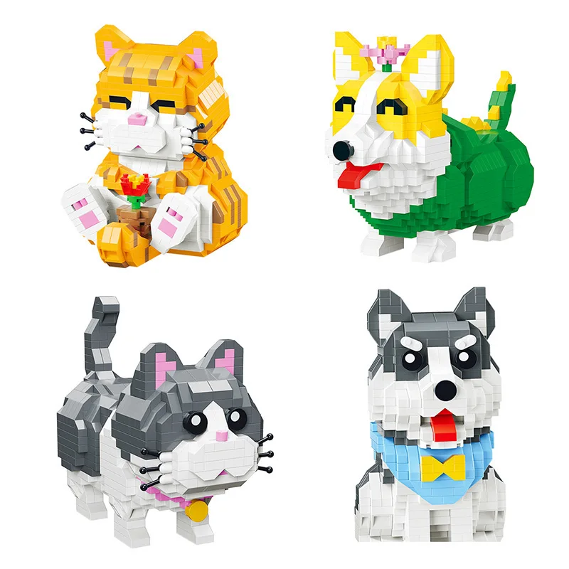 Cute Pet Dog Cat Micro Block DIY Corgi Husky Building Blocks Mini Animal DIY Bricks Gift Toy for Boys Girls Children Toys No Box
Cute Pet Dog Cat Micro Block DIY Corgi Husky Building Blocks Mini Animal DIY Bricks Gift Toy for Boys Girls Children Toys No Box