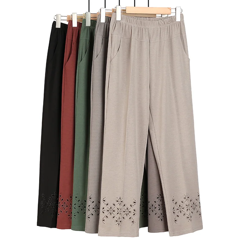 2023 New Spring Summer Mom Casual Pants Fashion Elegant High Waist Loose Thin Pocket Elastic Pants Women's Cropped Pants 8XL
2023 New Spring Summer Mom Casual Pants Fashion Elegant High Waist Loose Thin Pocket Elastic Pants Women's Cropped Pants 8XL