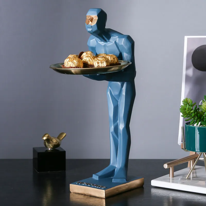 Modern Resin Welcome Waiter Metal Storage Tray Decoration Home Livingroom Figurines Accessories Coffee Table Furnishing Crafts
Modern Resin Welcome Waiter Metal Storage Tray Decoration Home Livingroom Figurines Accessories Coffee Table Furnishing Crafts