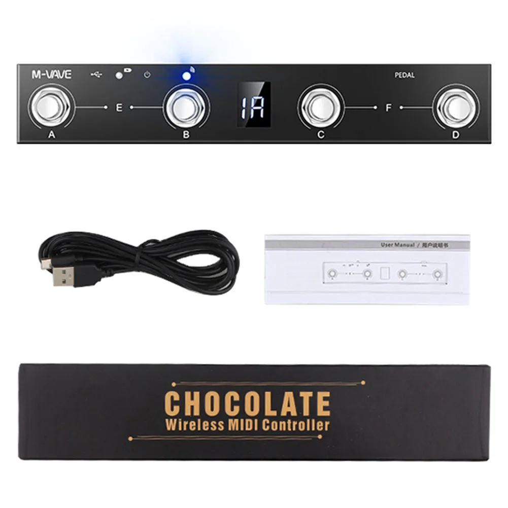 2023new M-VAVE Chocolate BT Wireless MIDI Controller Rechargeable 4 Buttons MIDI Foot Controller Pedal Wireless MIDI System Part
2023new M-VAVE Chocolate BT Wireless MIDI Controller Rechargeable 4 Buttons MIDI Foot Controller Pedal Wireless MIDI System Part