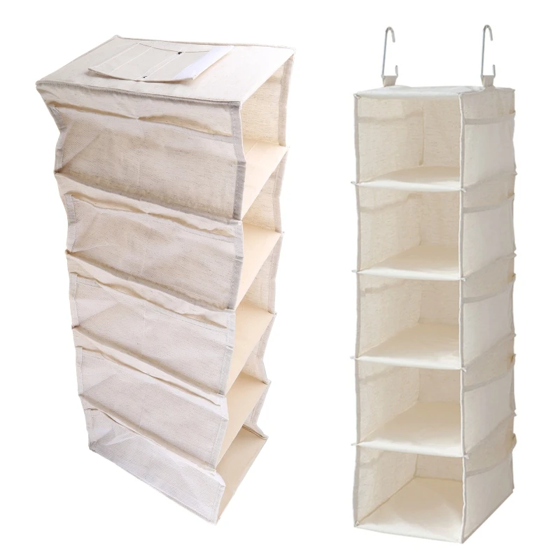 4/5 Layers Wardrobe Hanging Storage Bag Clothes Hangers Holder Closet Shelf for Bra Shoes
4/5 Layers Wardrobe Hanging Storage Bag Clothes Hangers Holder Closet Shelf for Bra Shoes