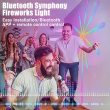 LED Voice-Activated Marquee Fireworks Light With Bluetooth APP Full-Color Decoration Light With USB Firework Effect Light Strip
LED Voice-Activated Marquee Fireworks Light With Bluetooth APP Full-Color Decoration Light With USB Firework Effect Light Strip