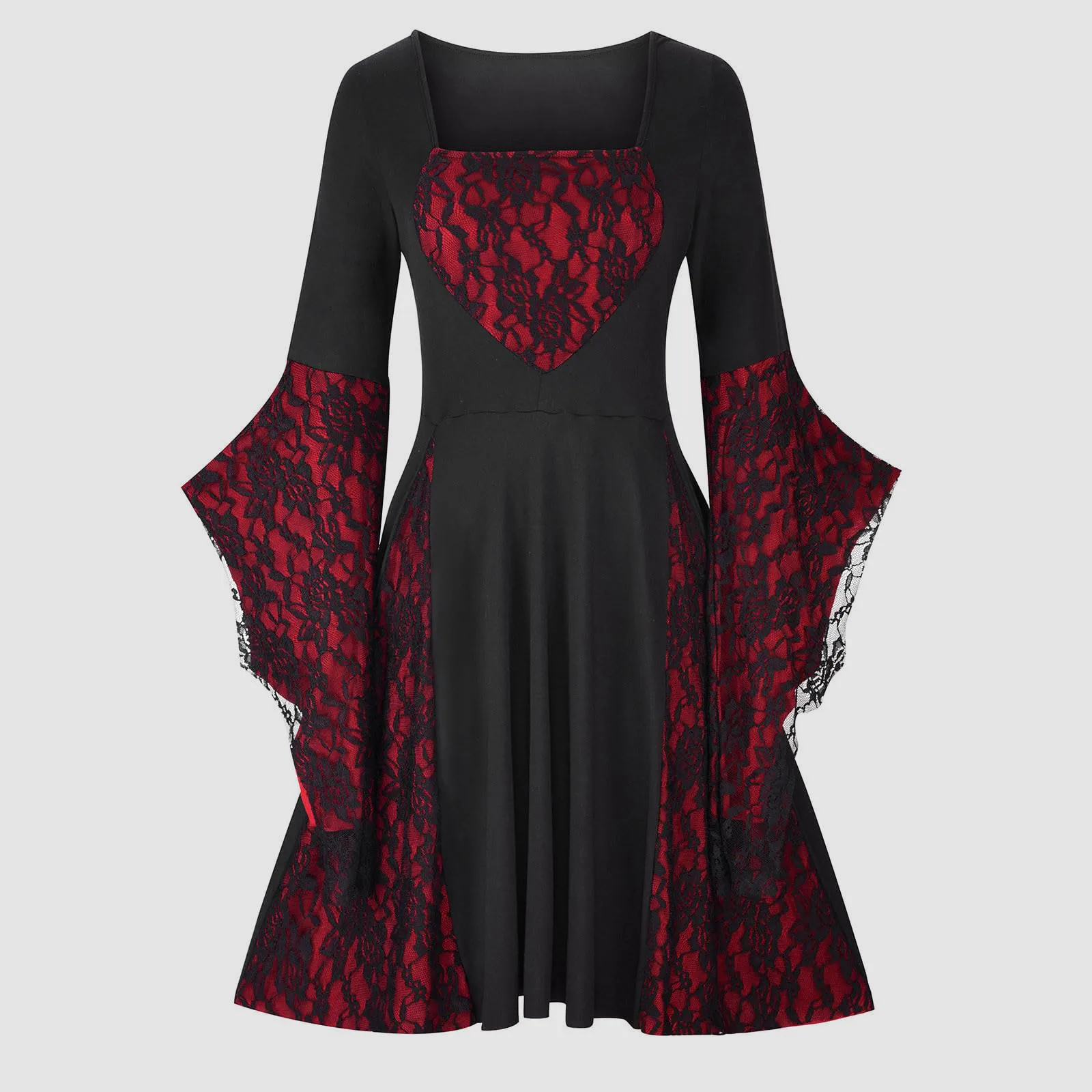 Vintage Halloween Cosplay Costume Witch Vampire Gothic Dress Ghost Dresses Up Party Printed Medieval Ghost Bride Female Clothes
Vintage Halloween Cosplay Costume Witch Vampire Gothic Dress Ghost Dresses Up Party Printed Medieval Ghost Bride Female Clothes