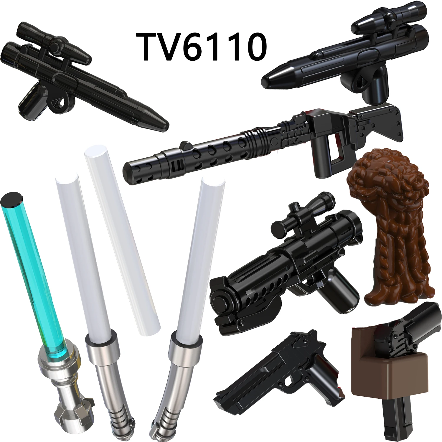 ABS Plastic Character Weapon Lightsaber Accessories Movie Series Building Blocks Figures For Children Model Toys Gift TV6110
ABS Plastic Character Weapon Lightsaber Accessories Movie Series Building Blocks Figures For Children Model Toys Gift TV6110