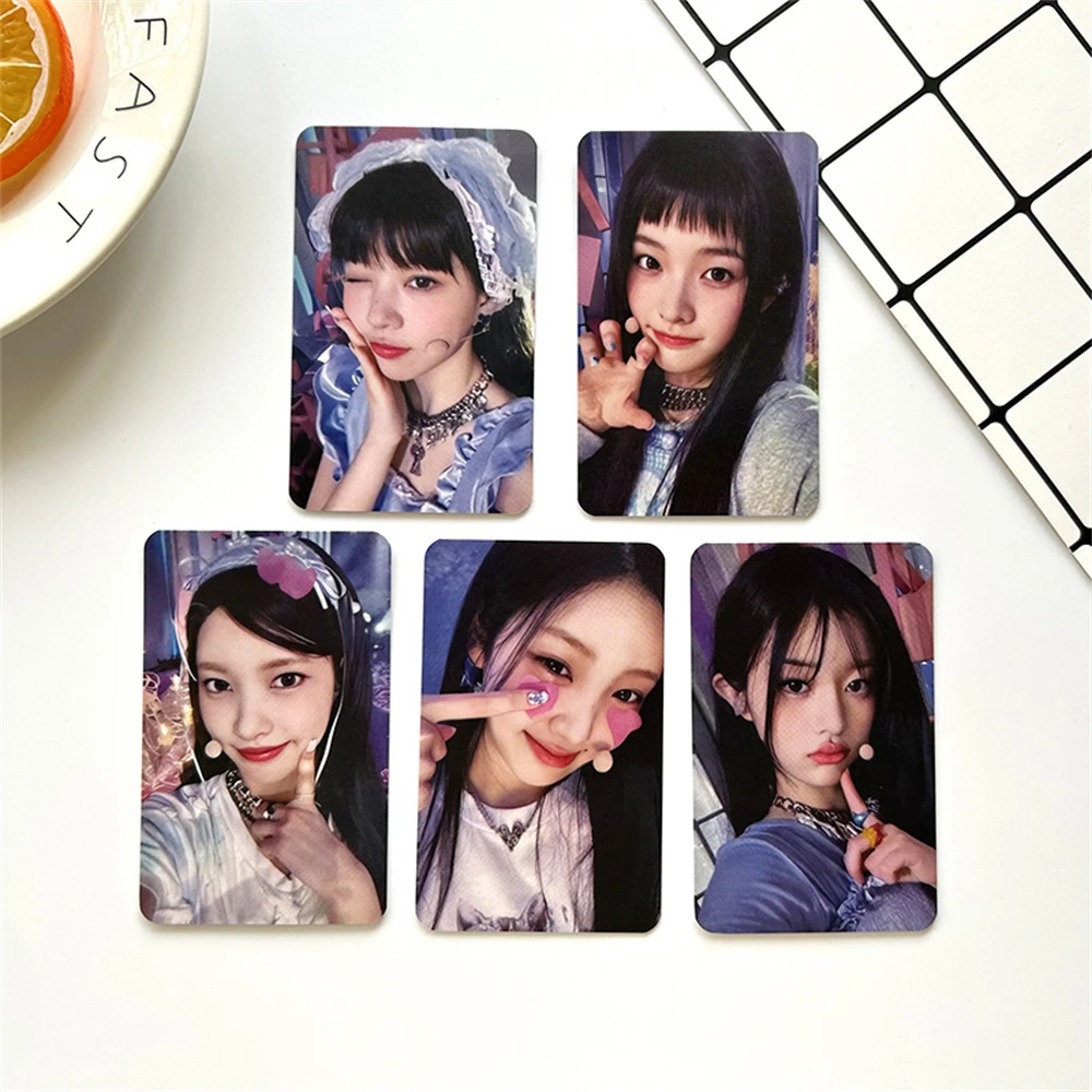 

5Pcs/Set ILLIT Photocard I'LL Show IT Double-Sided Lomo Cards MINJU IROHA WONHEE MOKA YUNAH Selfie Postcard Fans Collection Gift