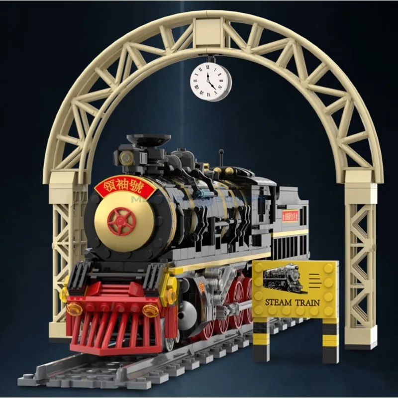 1021PCS Leader Number Simulation Train Building Blocks Model MOC Steam Locomotives Track Tramway Education Bricks Toys Boys Gift 1021PCS Leader Number Simulation Train Building Blocks Model MOC Steam Locomotives Track Tramway Education Bricks Toys Boys Gift