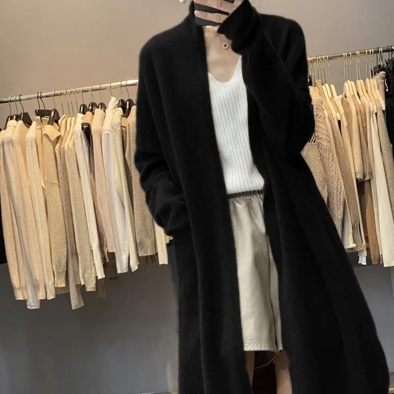 Fashion Women 2023 Autumn Winter Solid Knitted Cardigans Female Loose Long Overcoats Ladies Oversized Sweater Jackets W475
Fashion Women 2023 Autumn Winter Solid Knitted Cardigans Female Loose Long Overcoats Ladies Oversized Sweater Jackets W475