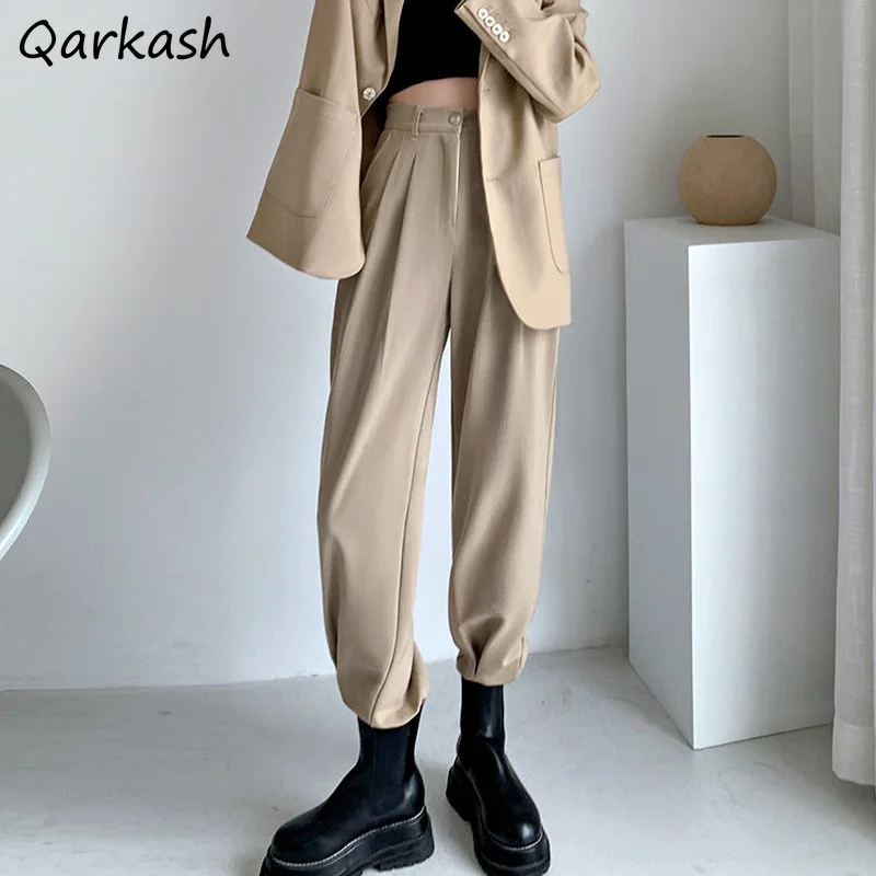 Causal Pants Women Fit Office Ladies Leisure Retro Elegant Chic Baggy Hipster Autumn High Waisted All-match Temperament Soft Ins
Causal Pants Women Fit Office Ladies Leisure Retro Elegant Chic Baggy Hipster Autumn High Waisted All-match Temperament Soft Ins